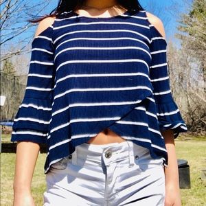 Off the Shoulder Long Sleeve Top